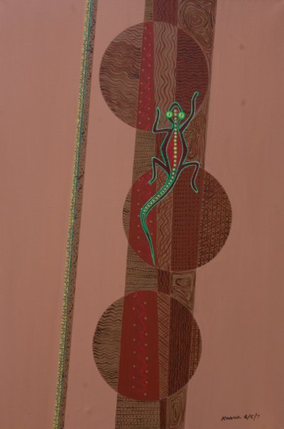 Aboriginal Lizard, 2007 by Kaaria Mucherera